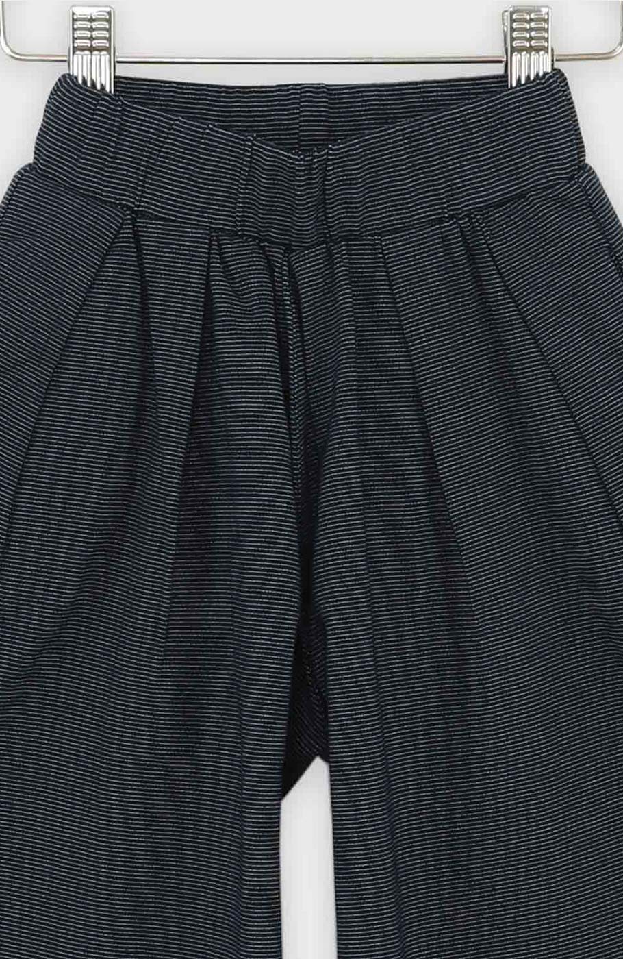 شلوار پیلی دار یکرو لایکرا لمه دار(ست با کد 10447)