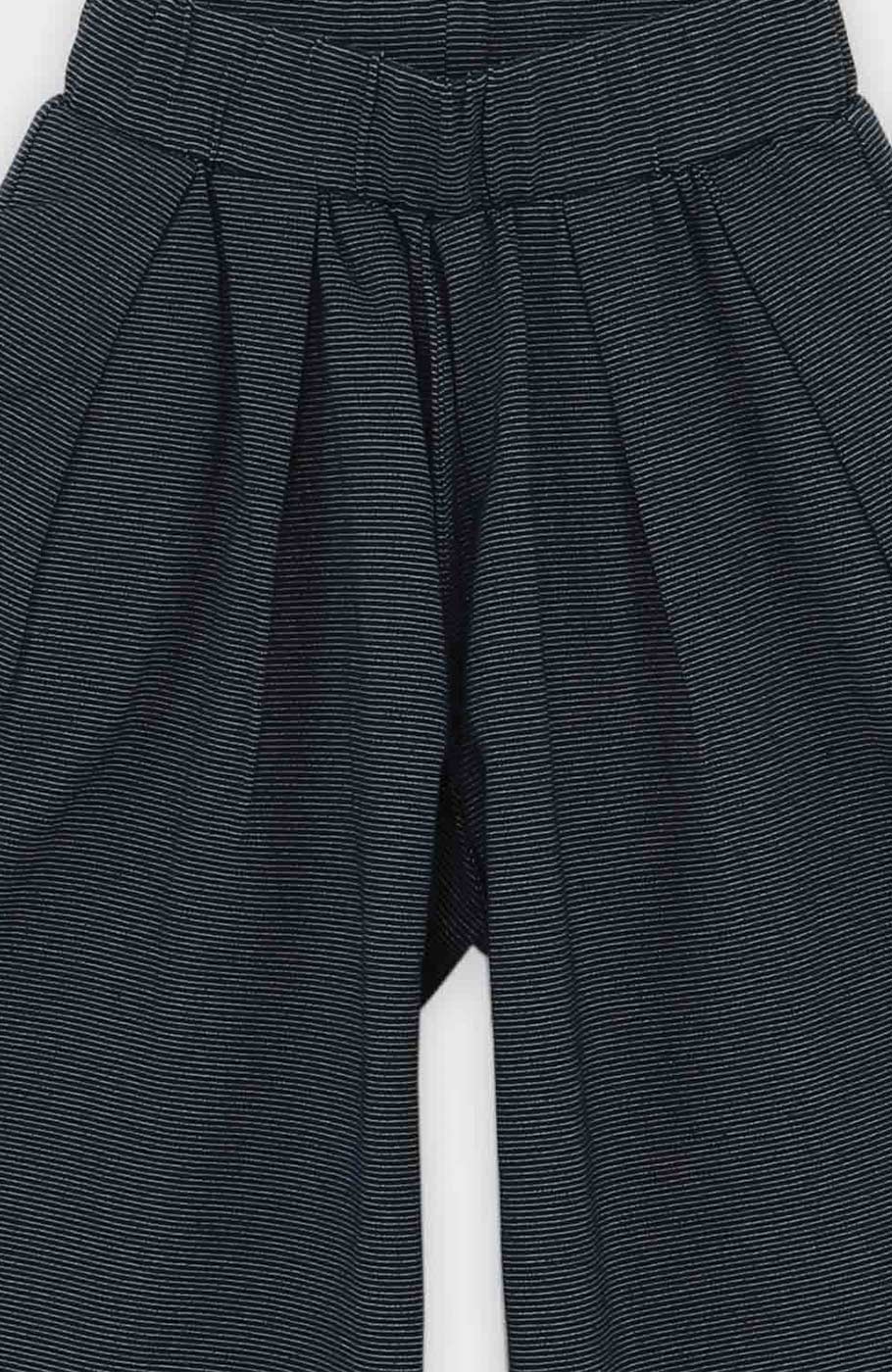 شلوار پیلی دار یکرو لایکرا لمه دار(ست با کد 10447)