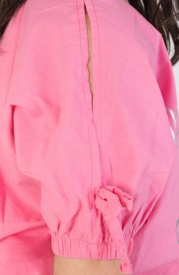 بلوز پوپلین آستین کوتاه