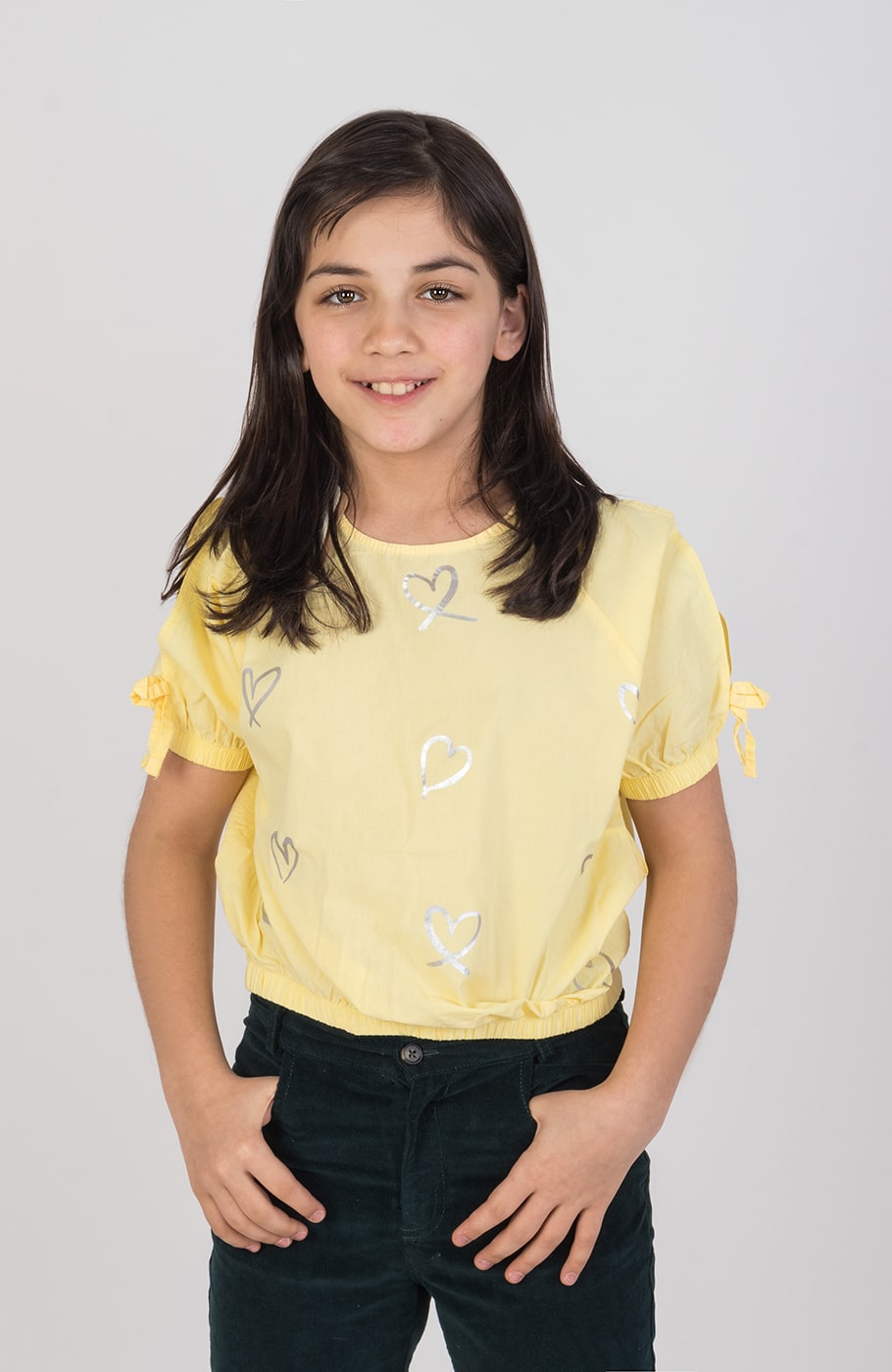 بلوز پوپلین آستین کوتاه