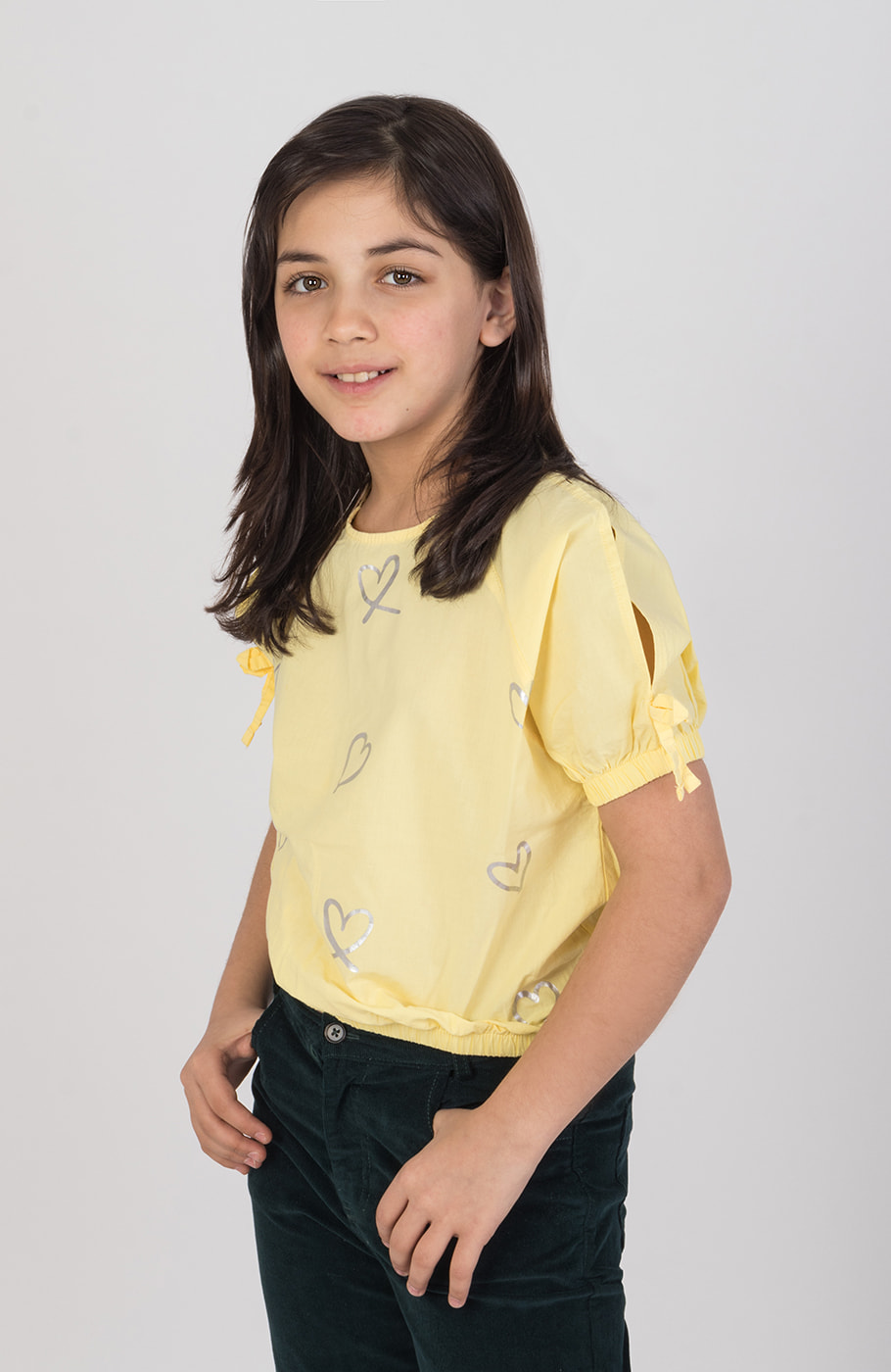 بلوز پوپلین آستین کوتاه