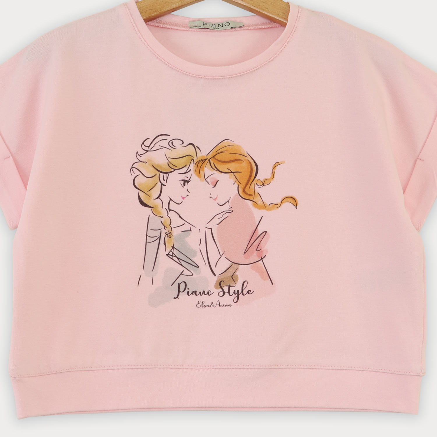 تیشرت یکرو لایکرا آستین پاکتی