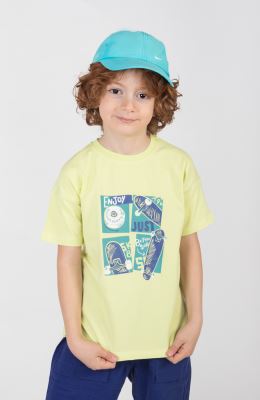 تیشرت یکرو لایکرا آستین افتاده