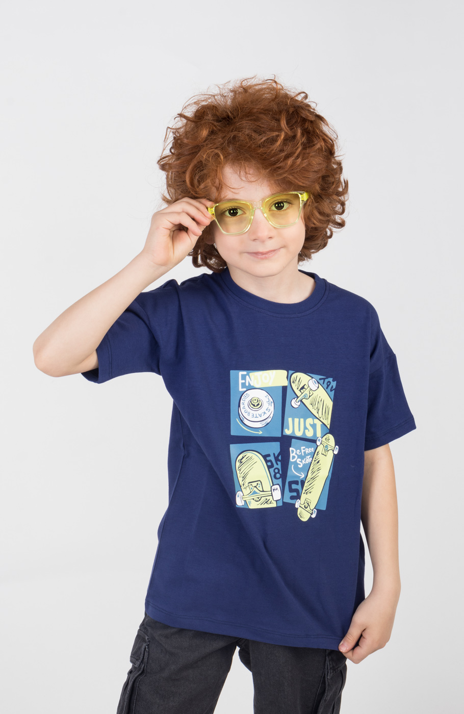 تیشرت یکرو لایکرا آستین افتاده