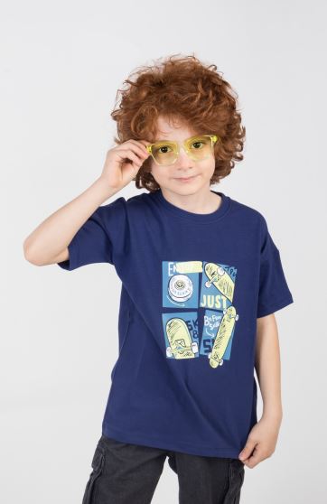 تیشرت یکرو لایکرا آستین افتاده