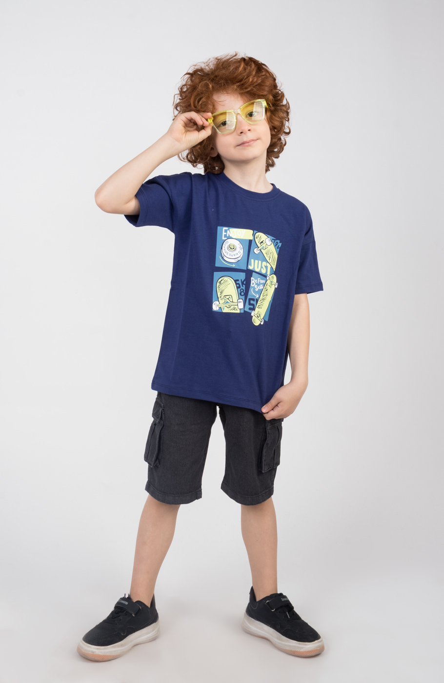 تیشرت یکرو لایکرا آستین افتاده