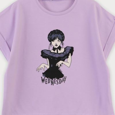 تیشرت یکرو لایکرا آستین پاکتی