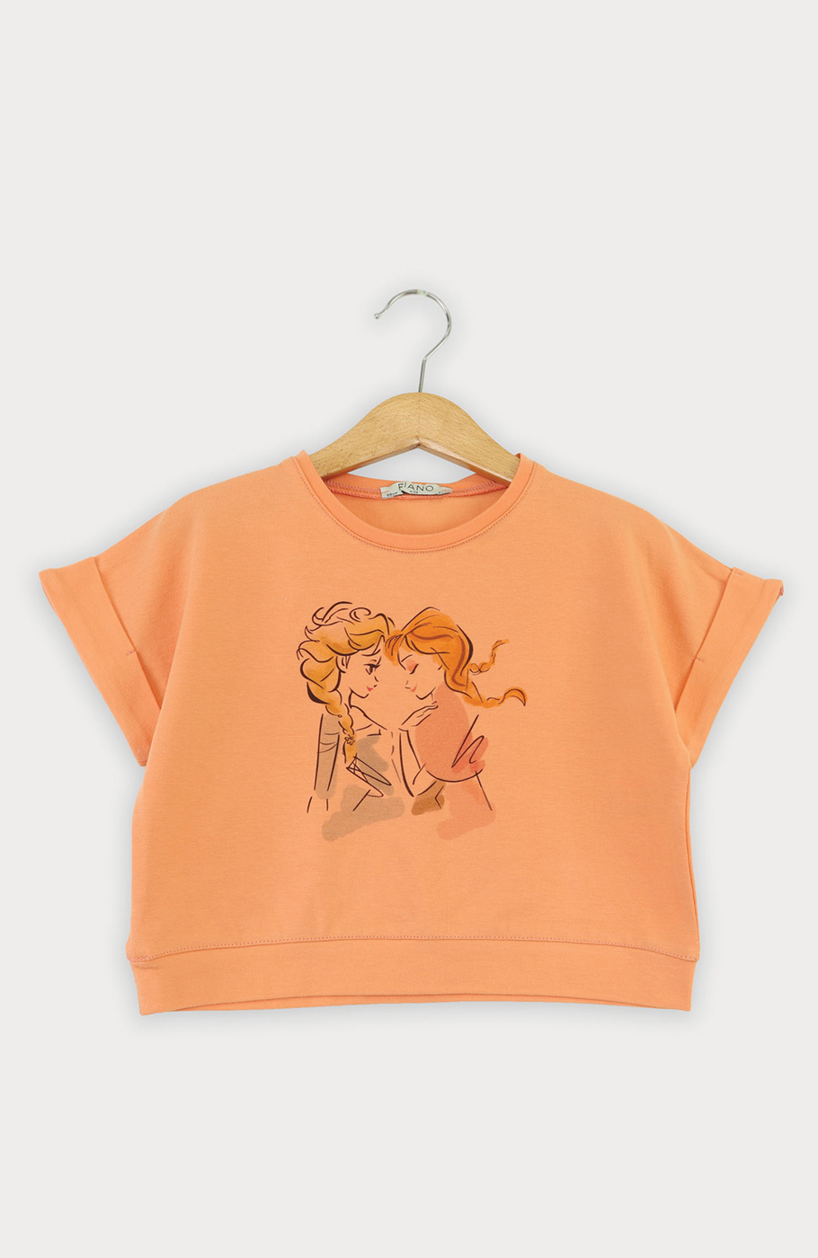 تیشرت یکرو لایکرا آستین پاکتی