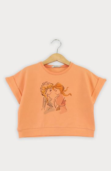 تیشرت یکرو لایکرا آستین پاکتی