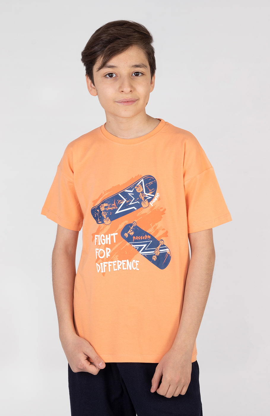 تیشرت یکرو لایکرا آستین افتاده