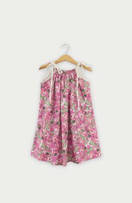 پیراهن گلدار بندی