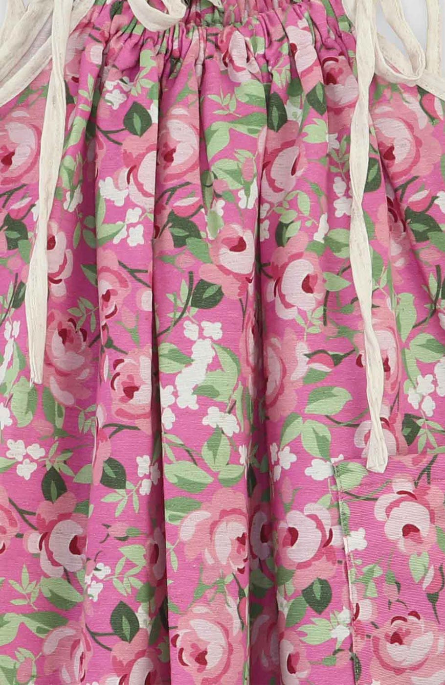 پیراهن گلدار بندی