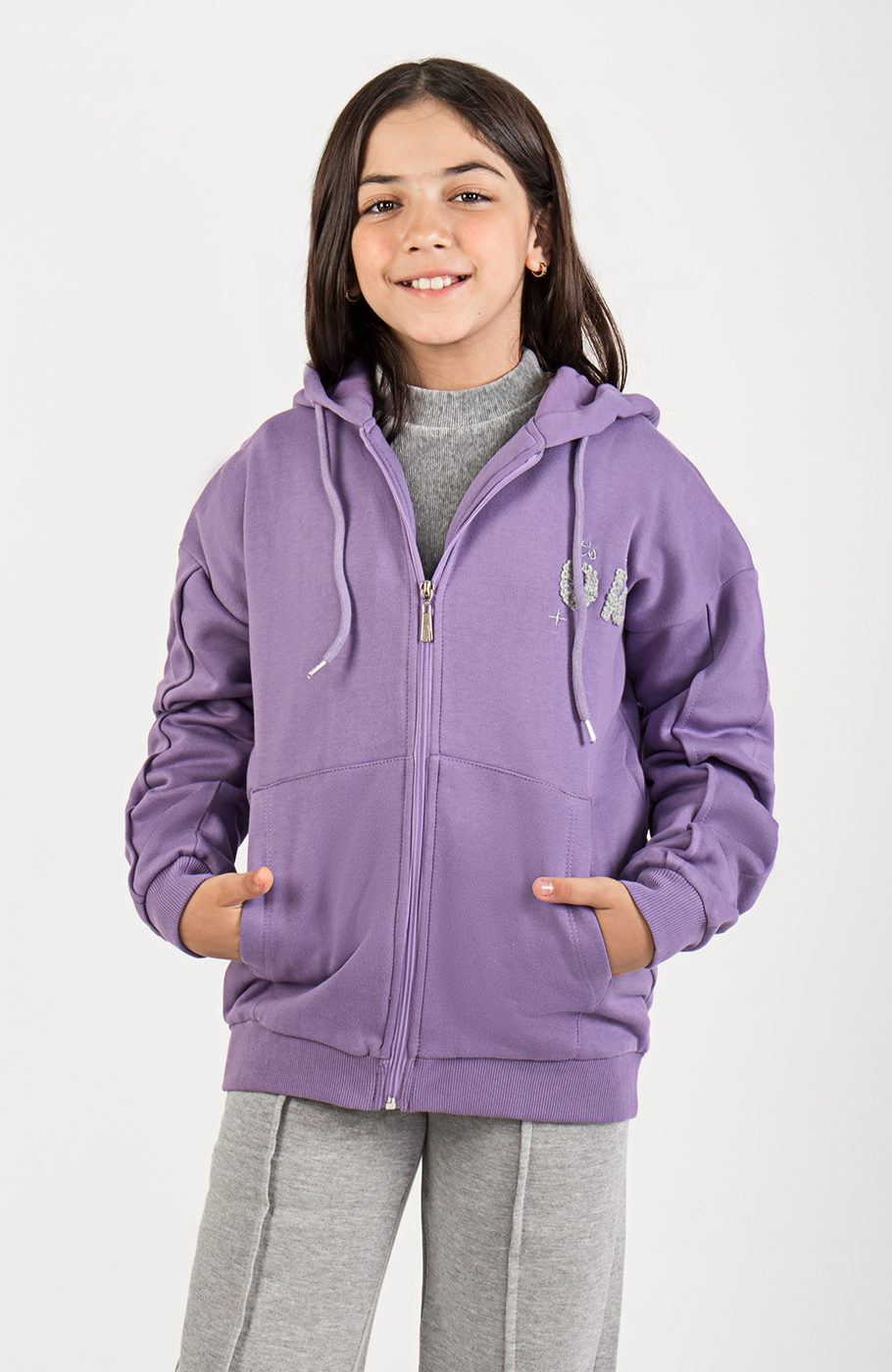 سوییت شرت دورس سه نخ خار خورده (ست با کد10464)