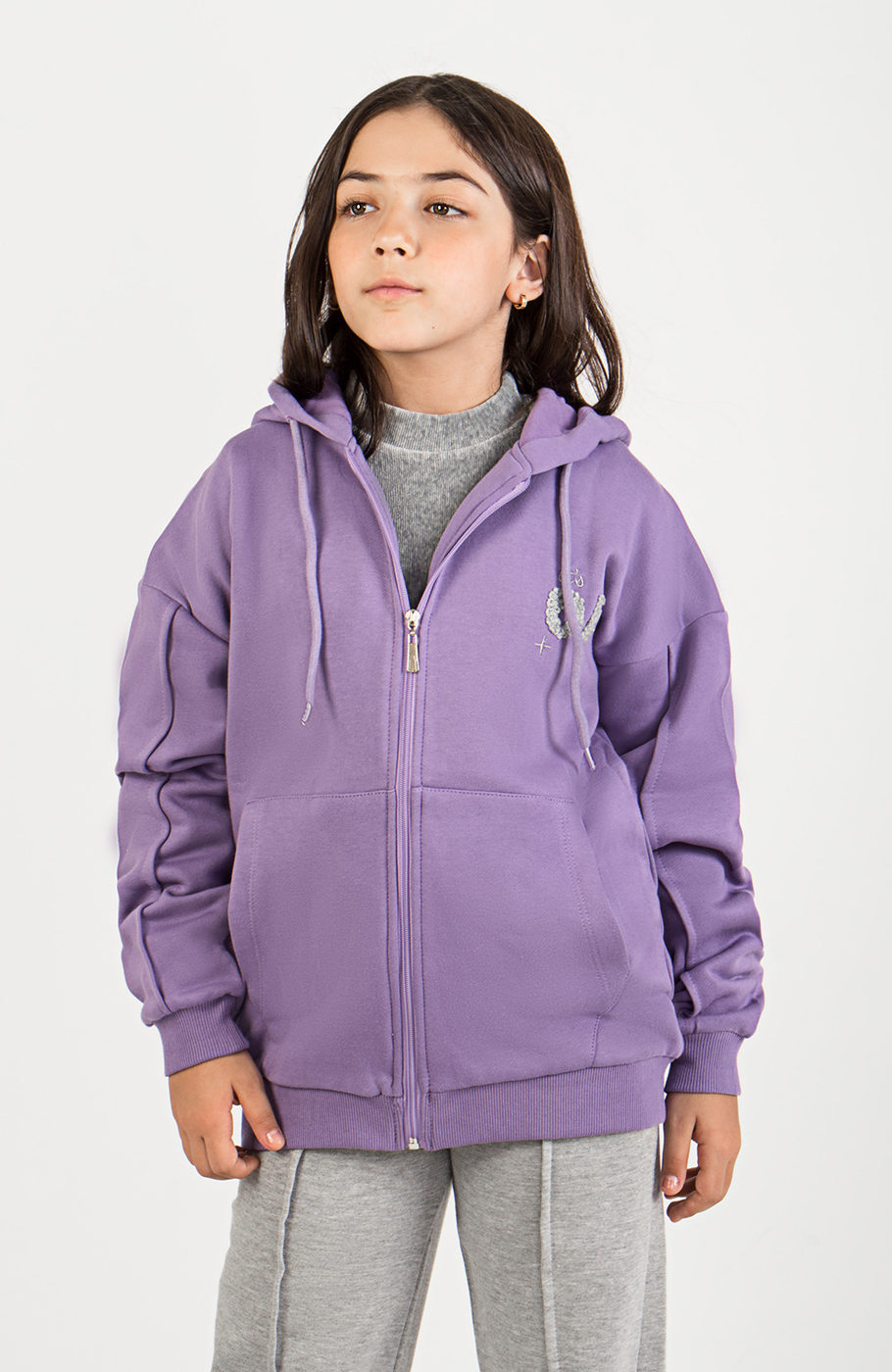 سوییت شرت دورس سه نخ خار خورده (ست با کد10464)