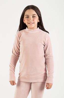 بلوز مخمل کبریتی یقه سه سانت