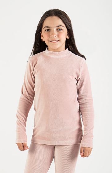 بلوز مخمل کبریتی یقه سه سانت