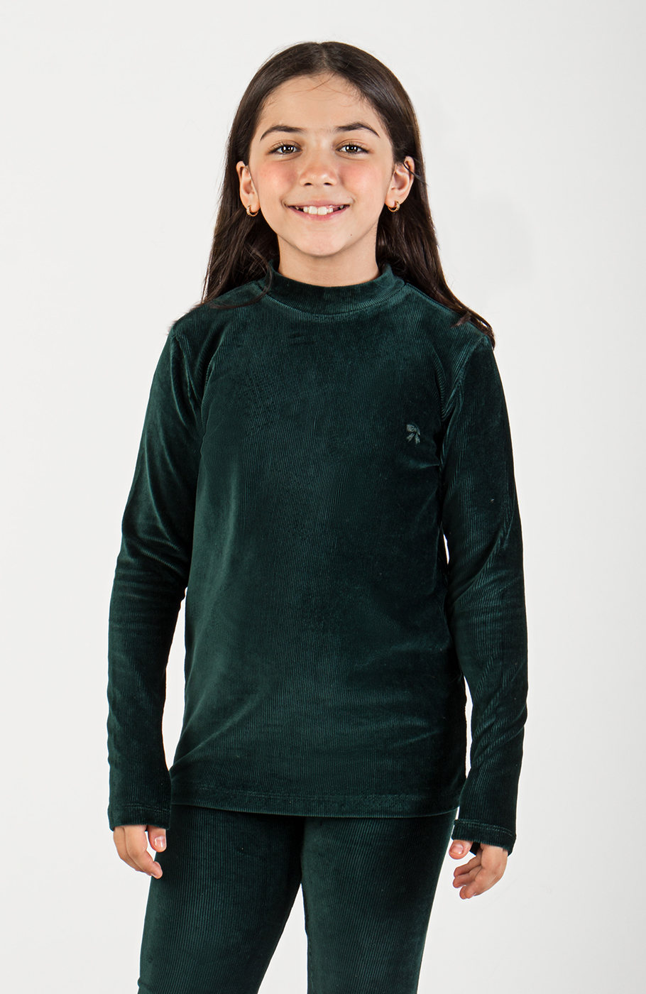 بلوز مخمل کبریتی یقه سه سانت