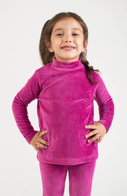 بلوز مخمل کبریتی یقه سه سانت