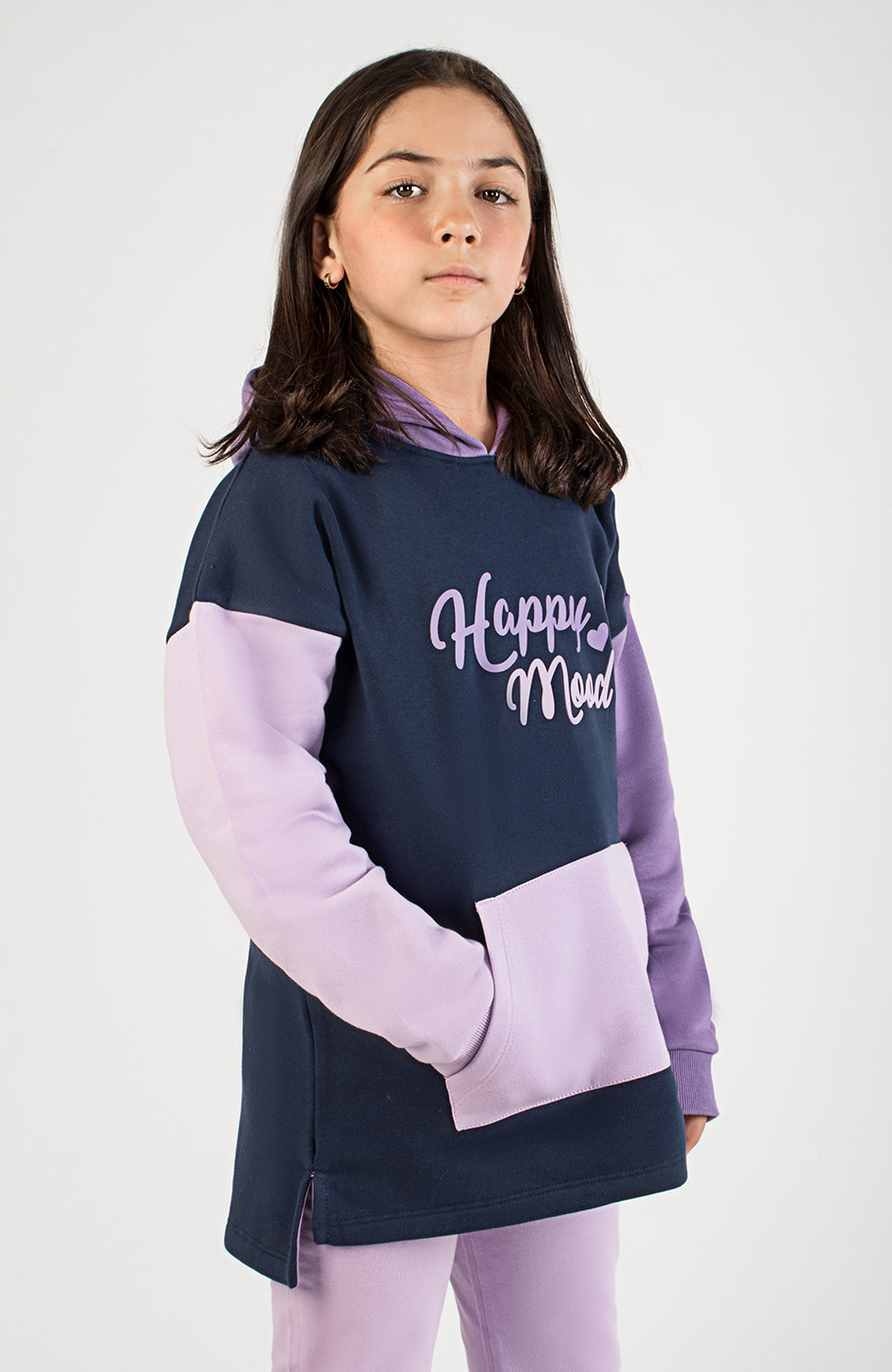 هودی دورس سه نخ خار خورده برش رنگی دار