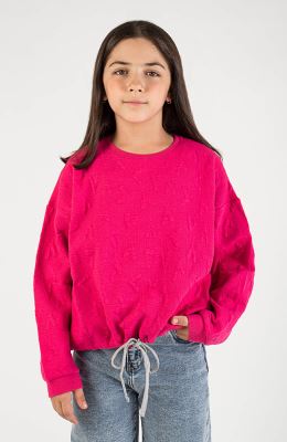 بلوز ژاکارد قلبی دمپا گت دار