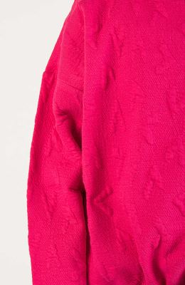 بلوز ژاکارد قلبی دمپا گت دار