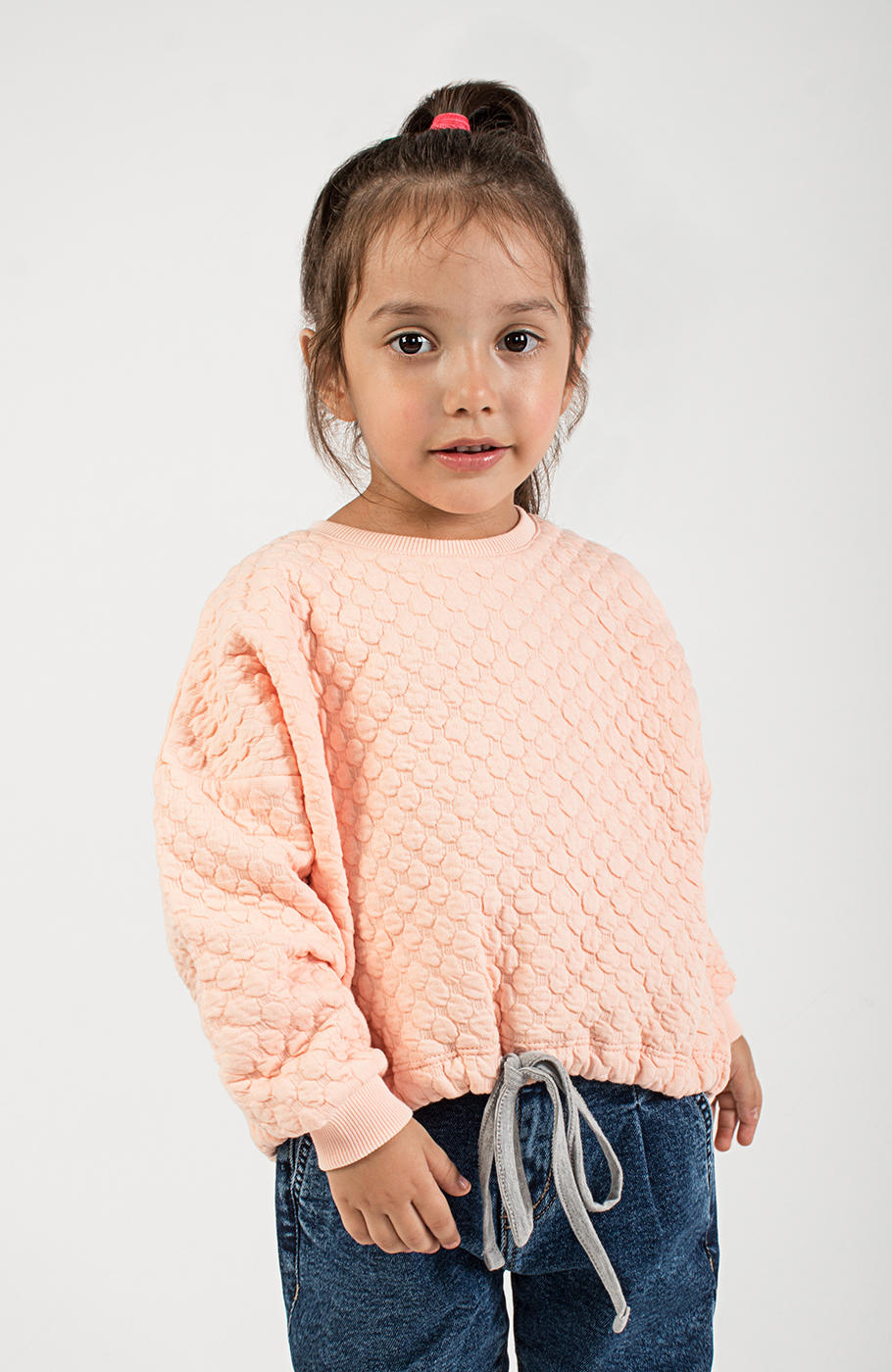 بلوز ژاکارد حبابی دمپا گت دار