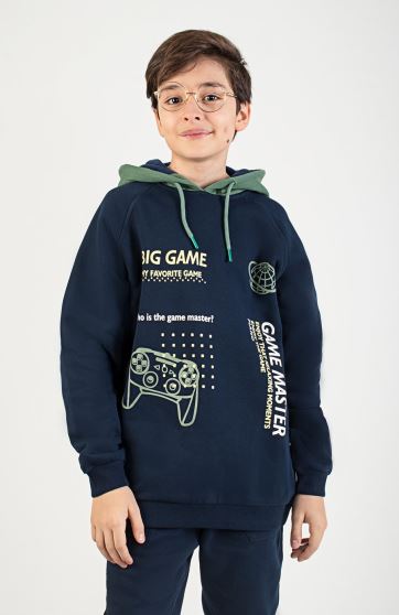 هودی دورس سه نخ خار خورده آستین رگلان