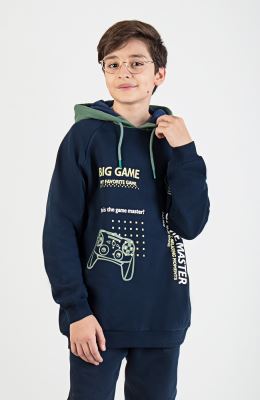 هودی دورس سه نخ خار خورده آستین رگلان