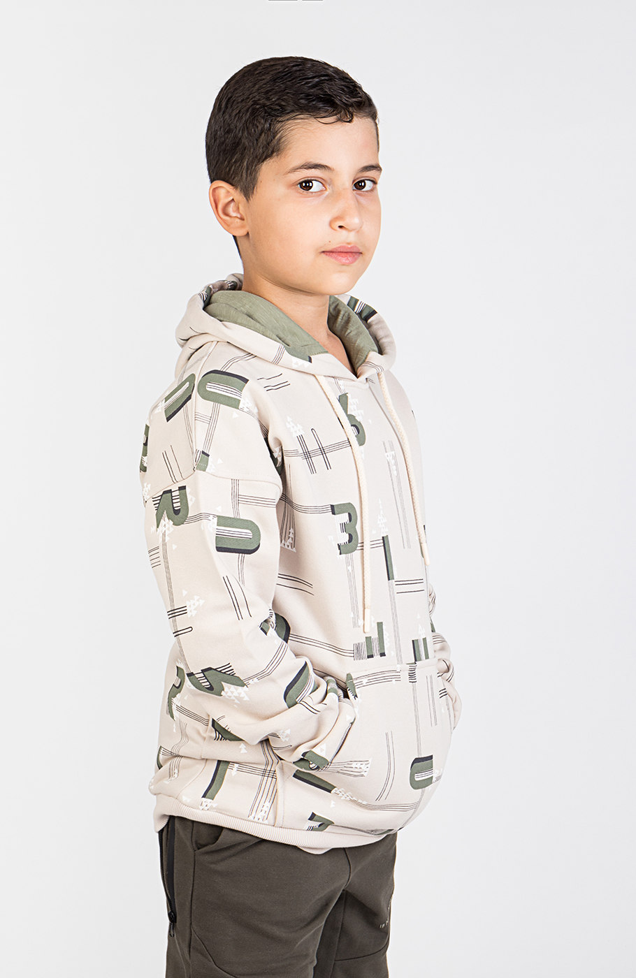 هودی دورس سه نخ خار خورده تمام چاپ