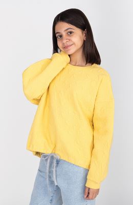 بلوز ژاکارد قلبی دمپا گت دار