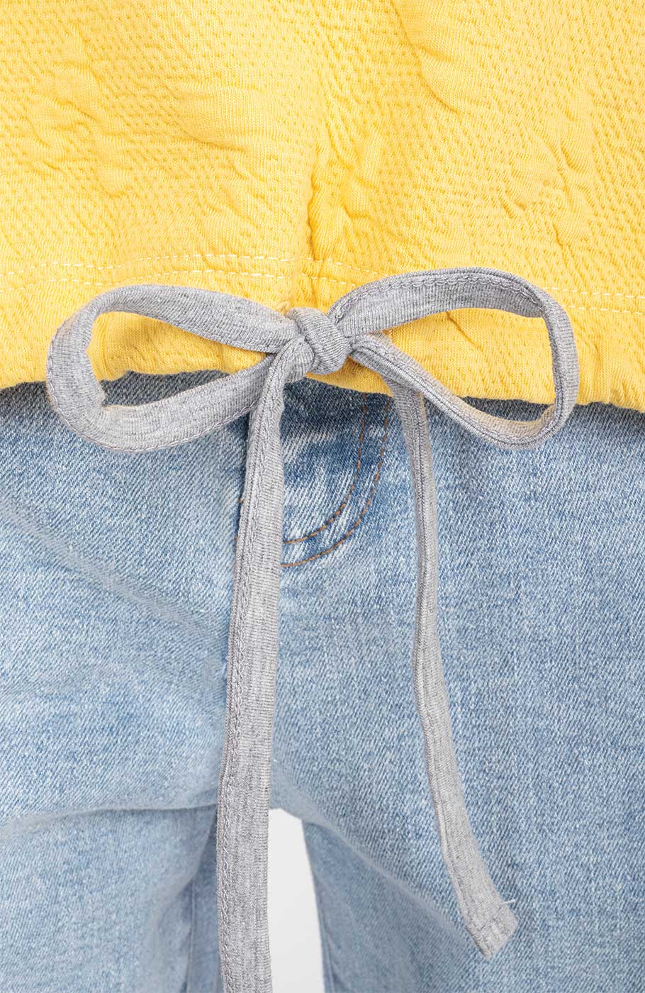 بلوز ژاکارد قلبی دمپا گت دار