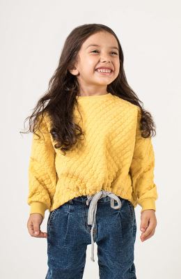 بلوز ژاکارد حبابی دمپا گت دار