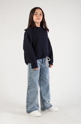 بلوز ژاکارد قلبی دمپا گت دار