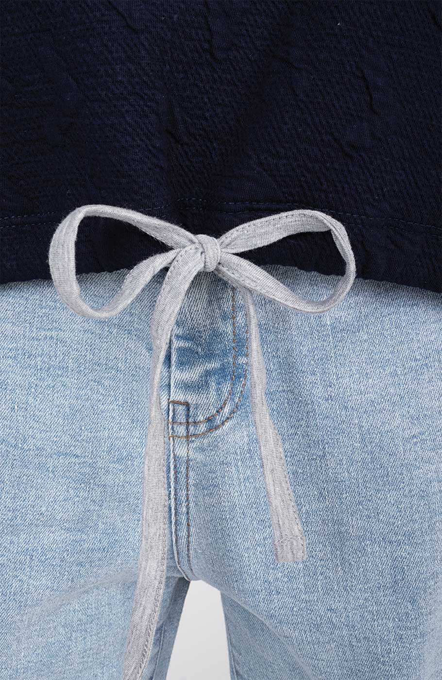 بلوز ژاکارد قلبی دمپا گت دار