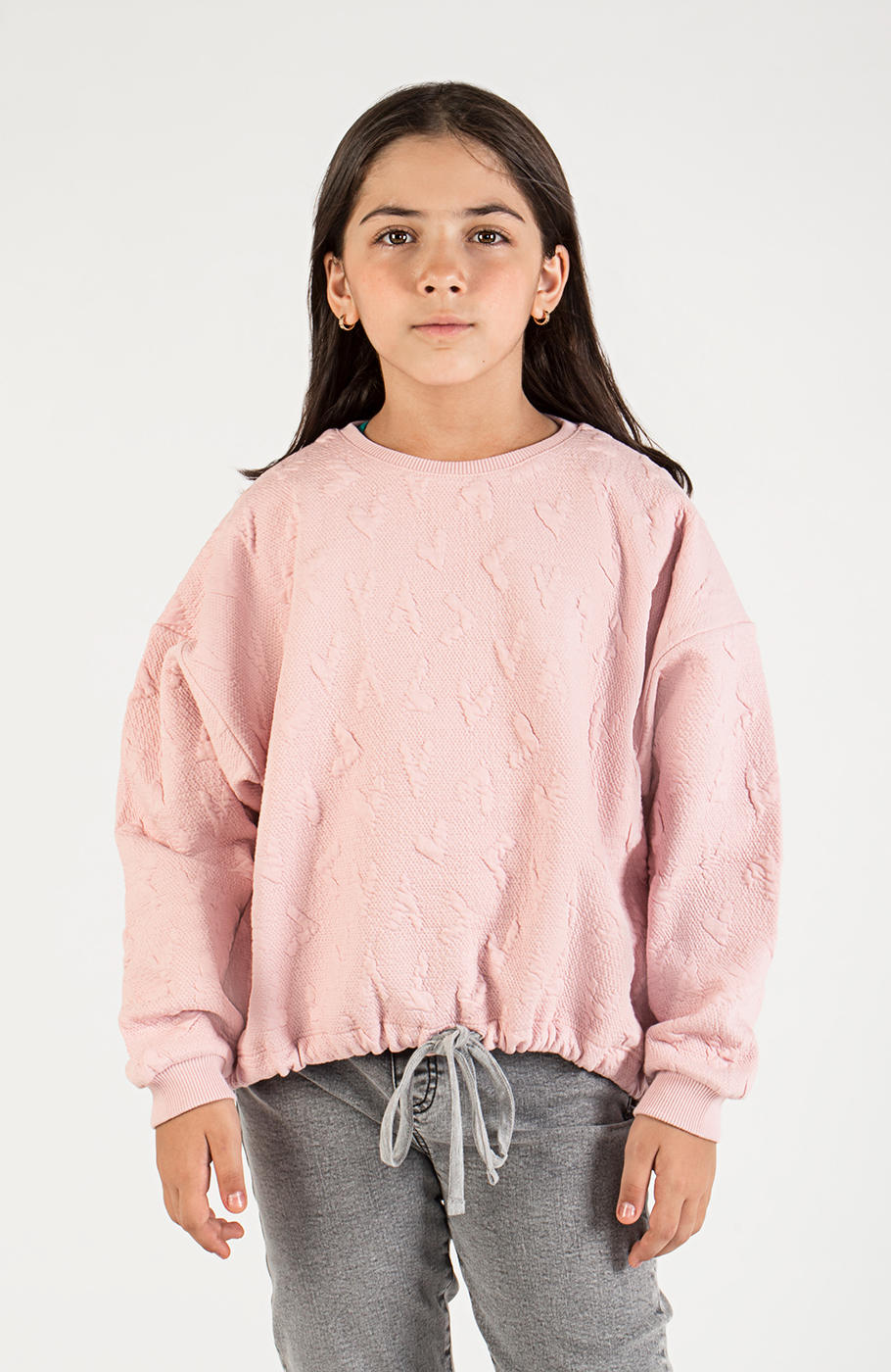 بلوز ژاکارد قلبی دمپا گت دار