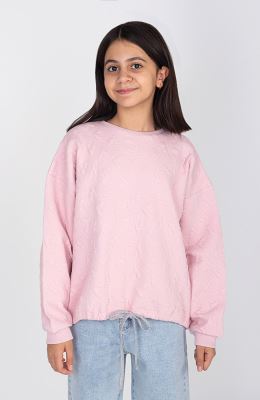 بلوز ژاکارد قلبی دمپا گت دار