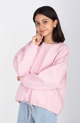 بلوز ژاکارد قلبی دمپا گت دار