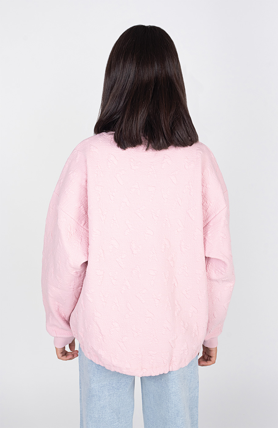 بلوز ژاکارد قلبی دمپا گت دار