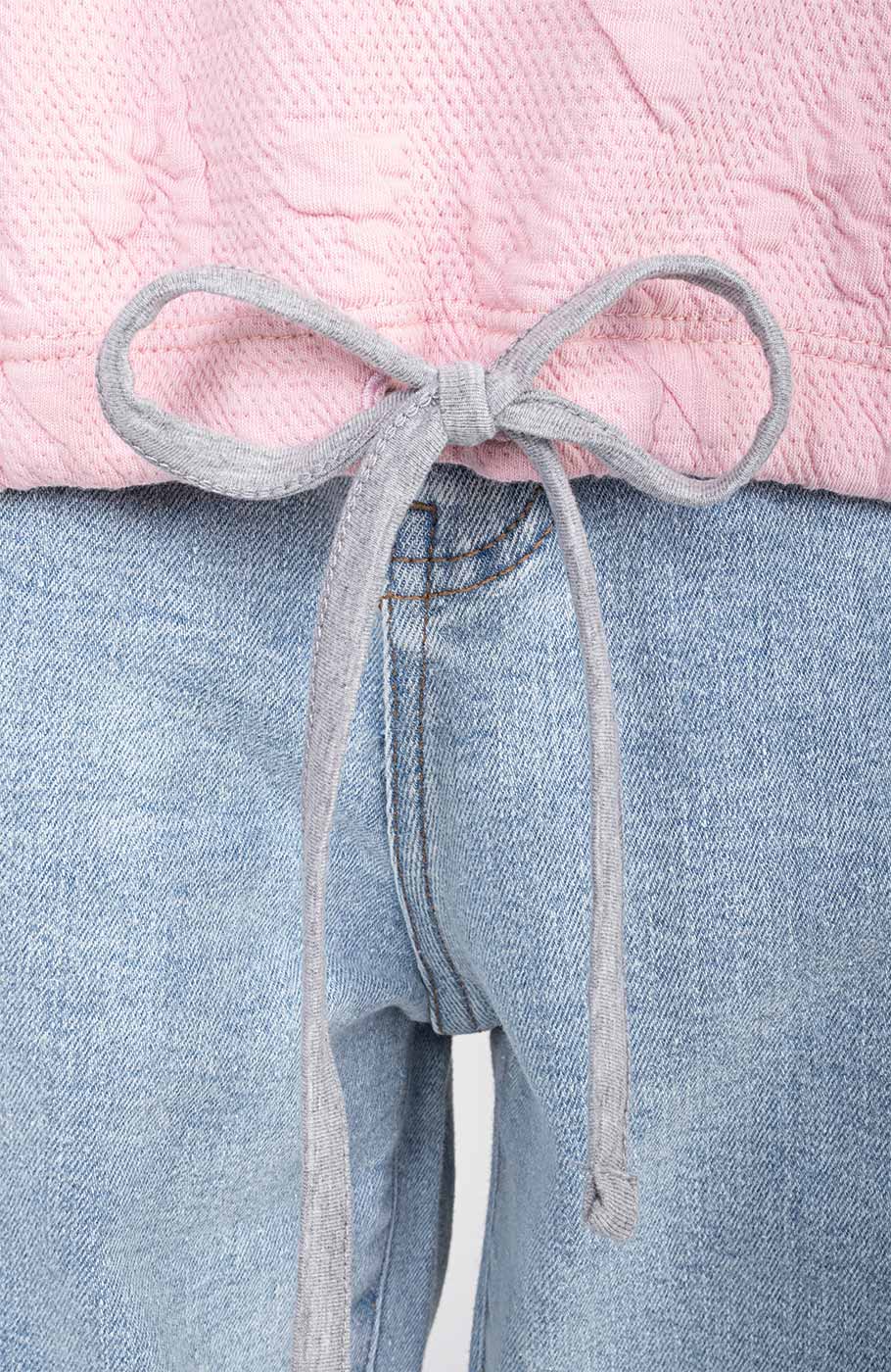 بلوز ژاکارد قلبی دمپا گت دار