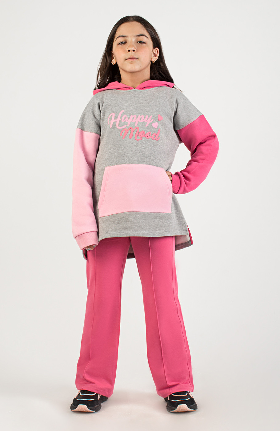 هودی دورس سه نخ خار خورده برش رنگی دار