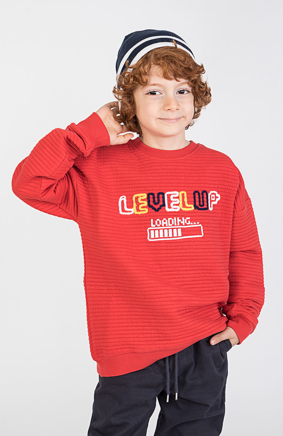 بلوز ژاکارد راه راه