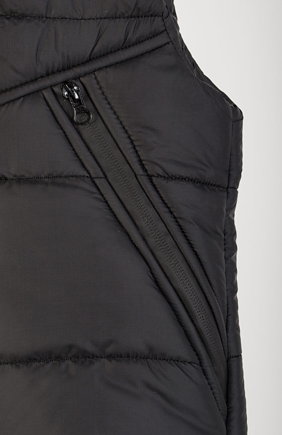 ژیله پافر راه راه برش دار