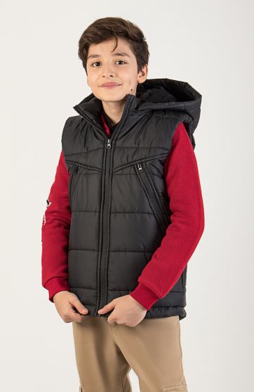 ژیله پافر شمعی راه راه برش دار