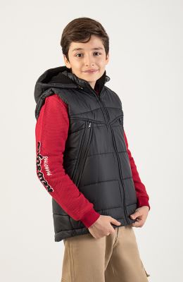 ژیله پافر شمعی راه راه برش دار