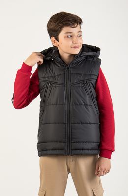 ژیله پافر شمعی راه راه برش دار