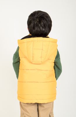 ژیله پافر راه راه برش دار