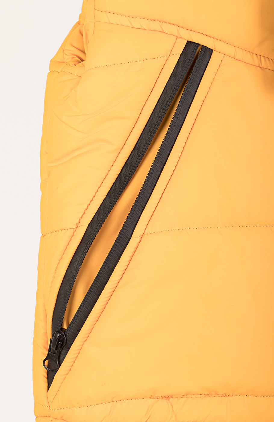 ژیله پافر راه راه برش دار