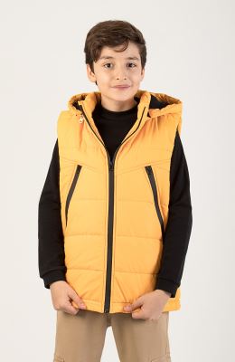 ژیله پافر شمعی راه راه برش دار