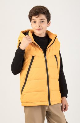 ژیله پافر شمعی راه راه برش دار