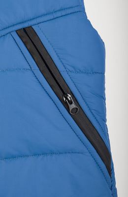 ژیله پافر راه راه برش دار